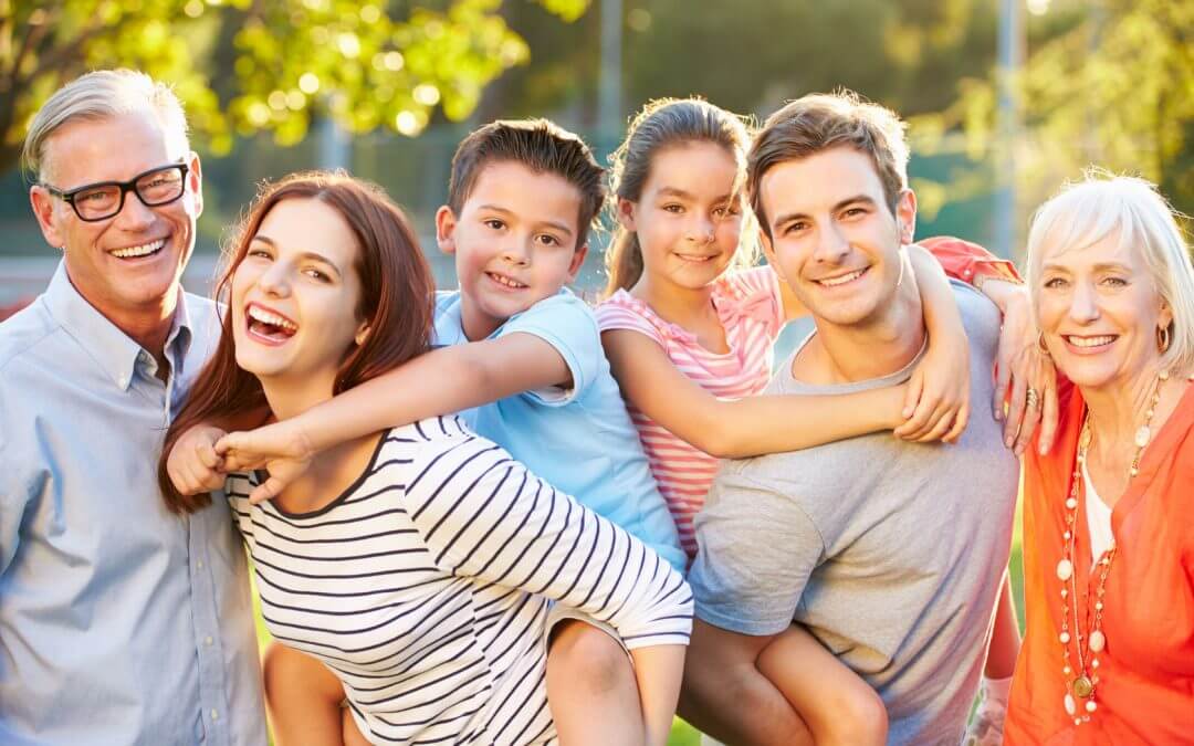 Outdoor family photo